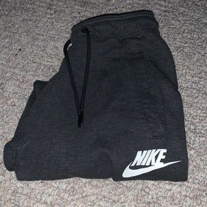 Grey Nike track pants
